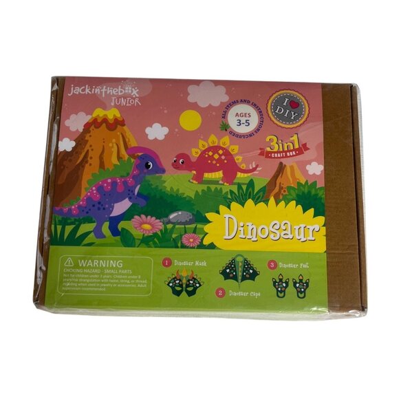 Jack In The Box Junior 3-In-1 Dinosaur Craft Box Ages 3-5 - Picture 1 of 5